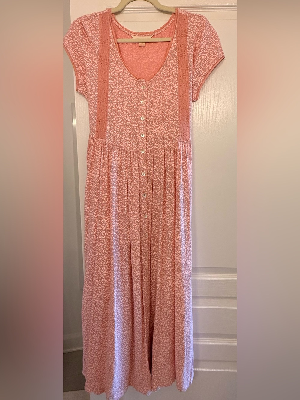 April Cornell coral pink dress